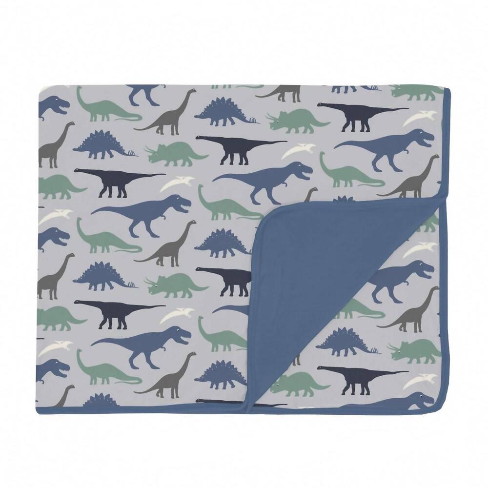 NEW KICKEE toddler's dove dino museum blanket in multi